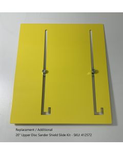 Replacement / Additional 20" Upper Disc Sander Shield Slide Kit