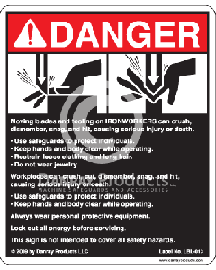 Danray Safety Sign - Ironworkers